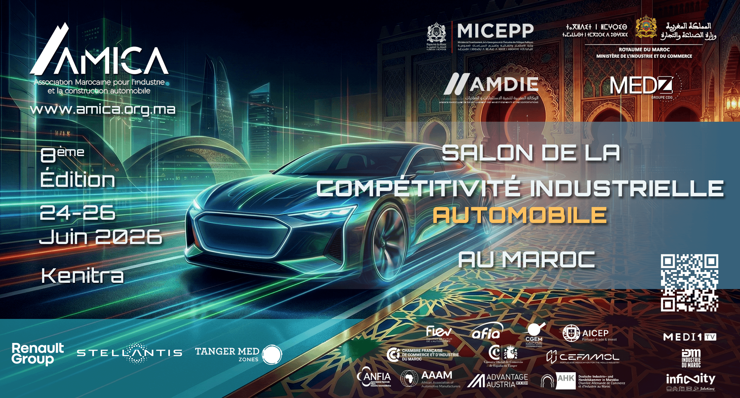 Salon de la Compétitivité Industrielle Automobile au Maroc — 8ème édition — 24-26 Juin 2026